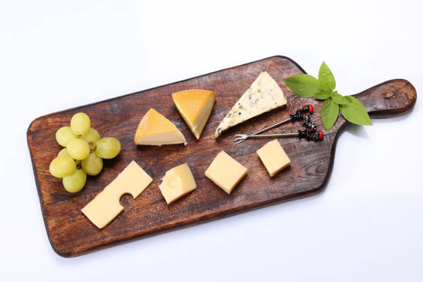 istock Cheeseboard with variety of cheese 1552879399