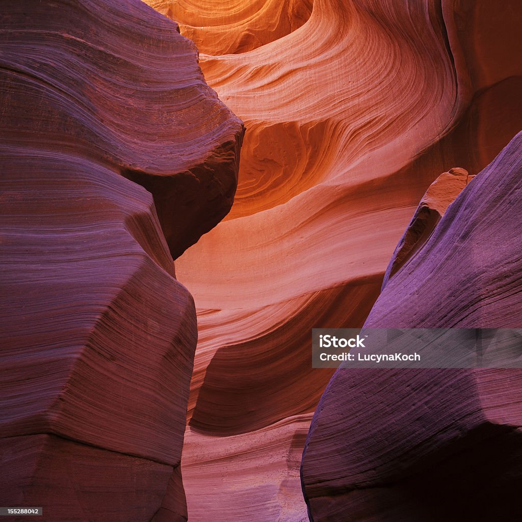 Antelope Slot Canyon Farben - Lizenzfrei Antelope Canyon Stock-Foto