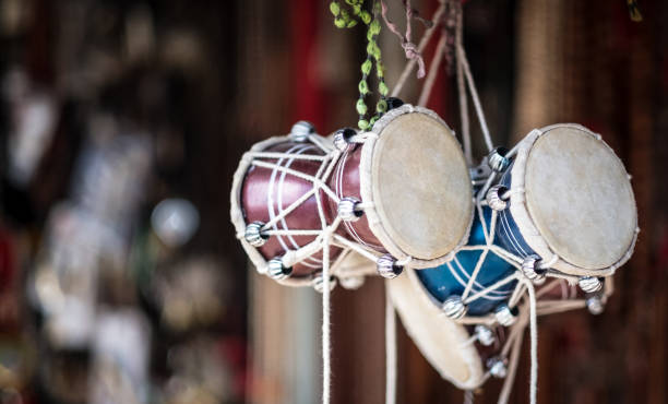 istock Traditional african drums on a market 1552889136