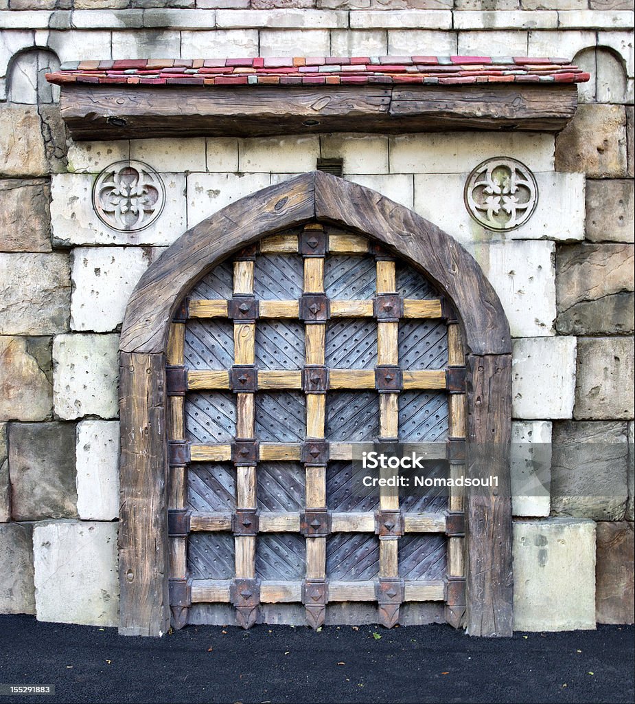 Castelo Medieval gates - Royalty-free Antigo Foto de stock