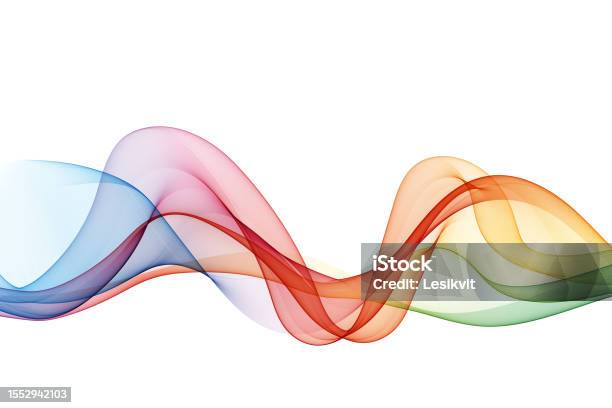 Line Waves In3 Color Spectrum Wave Color Abstract Transparent Flow Of Wavy Colored Lines ...