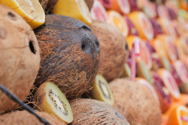 istock fresh coconut lined up in farmer's market 1552980850