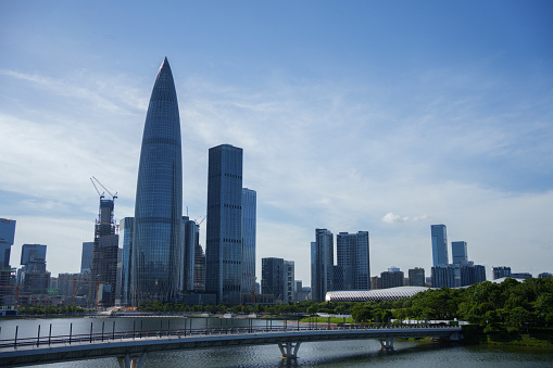 High rise buildings in Shenzhen Bay Park