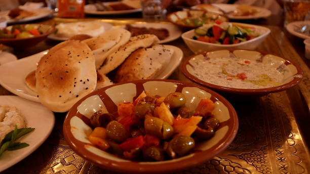 istock Jordanian Barbecue and Mezze Dishes. 1553015284