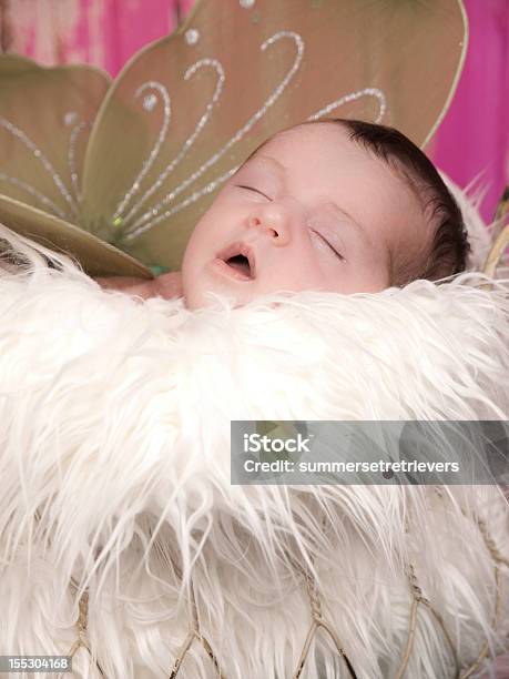 Sleeping Newborn Girl Irish Pixie Stock Photo - Download Image Now - Babies Only, Baby - Human Age, St. Patrick's Day