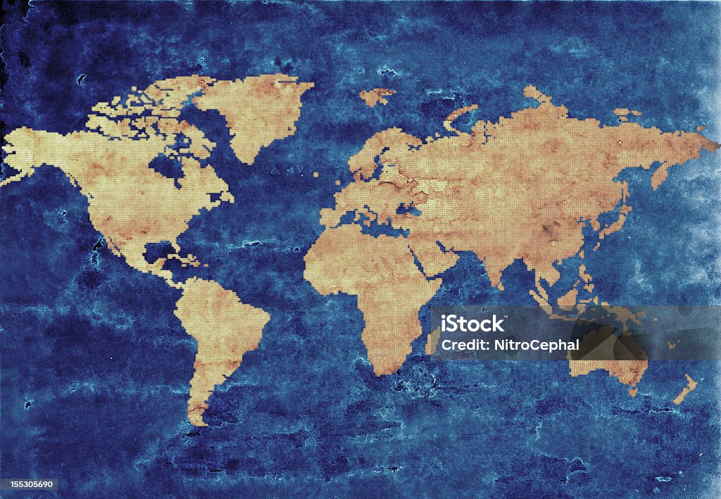 Mapa do mundo antigo - Royalty-free Abstrato Foto de stock