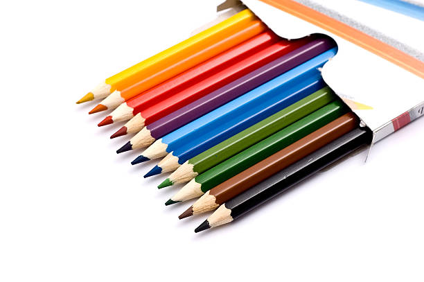 istock Box of colorful pencils 155306247
