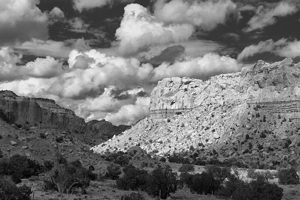 istock Desert Canyon in Monochrome, Ghost Ranch, New Mexico 155306366