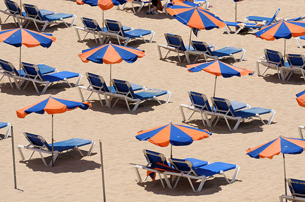 istock Sun Lounger on the beach 155306734