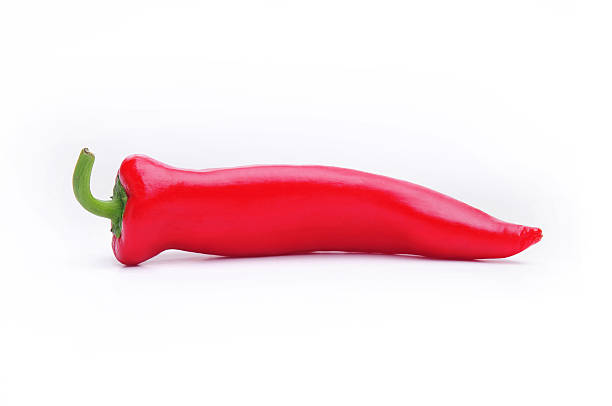 Long Slender Red Pepper stock photo