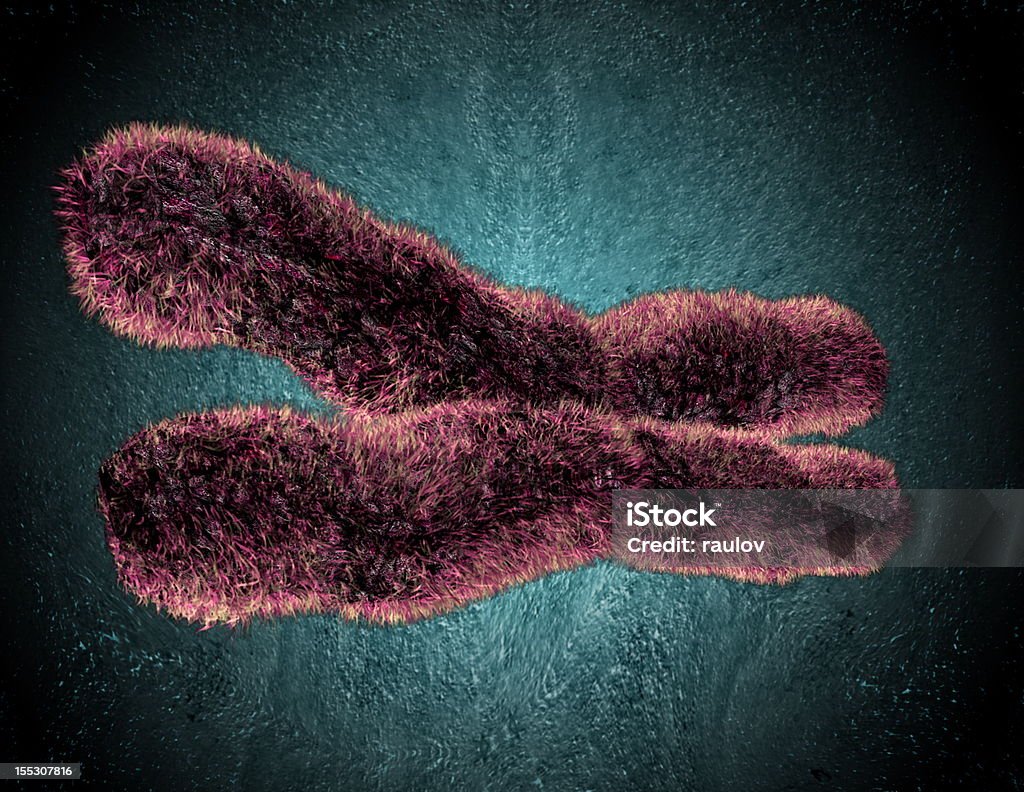 Cromosoma 3D - Foto de stock de Alta Magnificação royalty-free