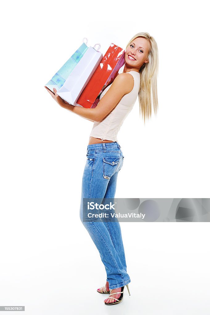 幸せな笑顔の女性 avter ショッピング - 20代のロイヤリティフリーストックフォト