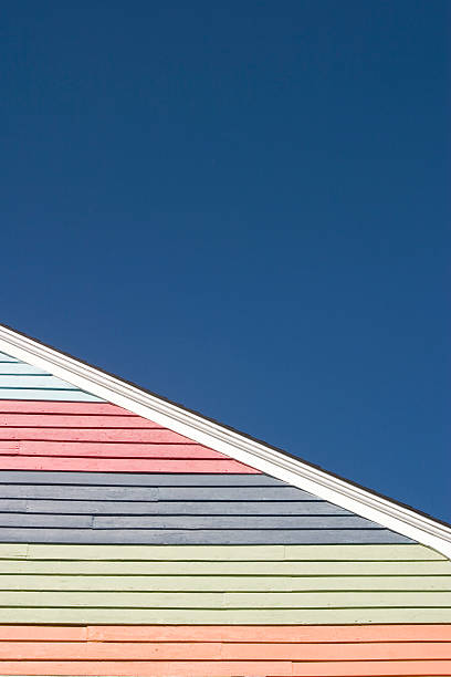 Casa colorida - foto de stock