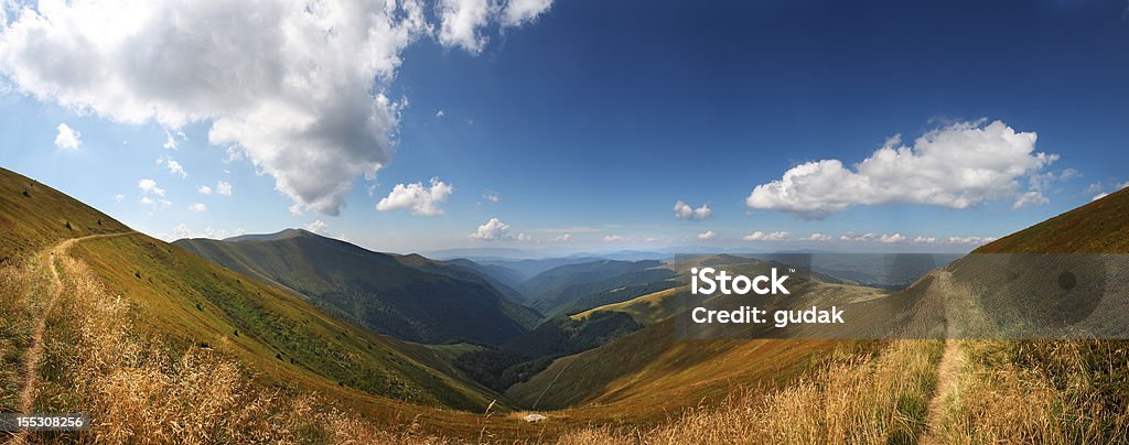 mountain valley Borzhava, Carpathian montagnes, Ukraine - Photo de Borjava libre de droits