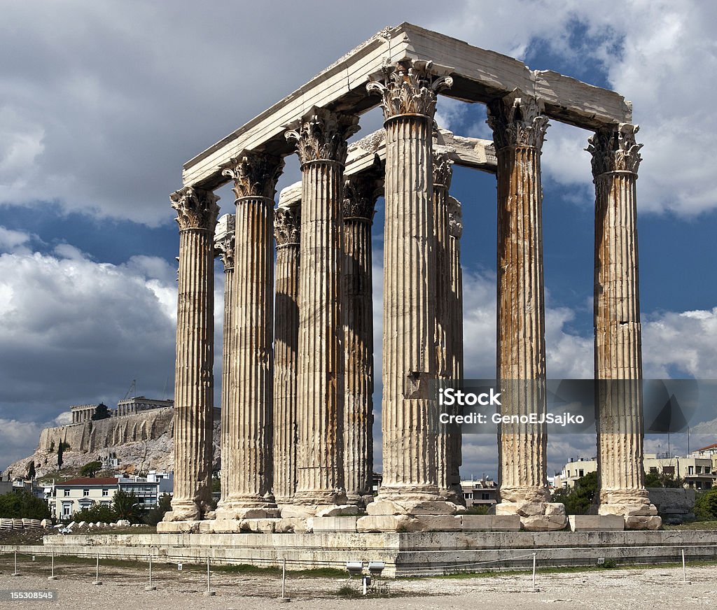 Tempio Zeus' - Foto stock royalty-free di Tempio di Zeus Olimpico
