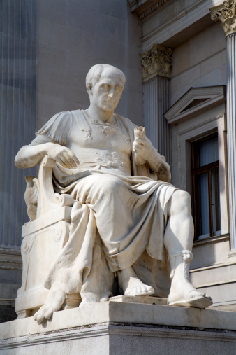 Vienna - Julius Caesar statue for parliament