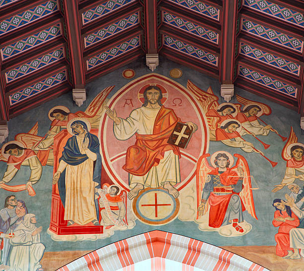 istock Vienna - fresco from hl. Brigite church 155309897