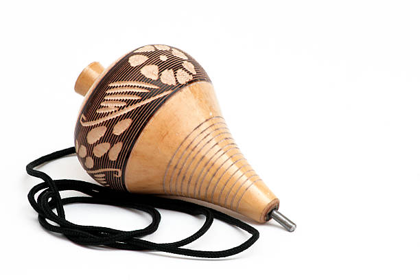 Spinning top Mexican wooden toy. spinning top stock pictures, royalty-free photos & images