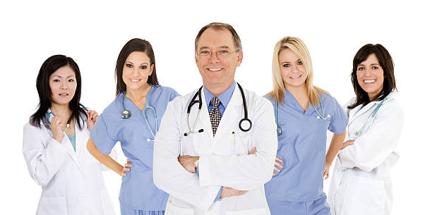 istock Group of confident doctors and nurses displaying some attitude 155311312