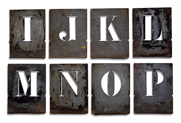 istock Antique French metal stencils 155311420