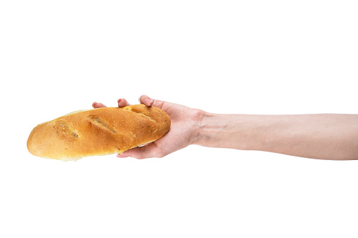 Bread isolated on a white background. High quality photo