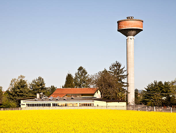istock Country and water tower 155312019