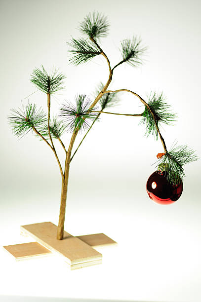 Sad Christmas Tree stock photo