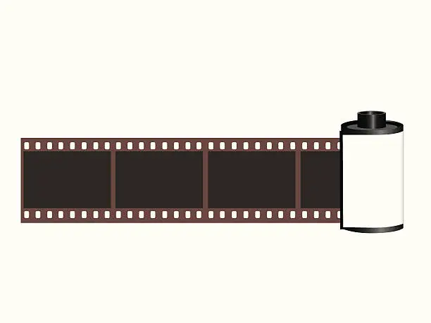 Vector illustration of Camera film