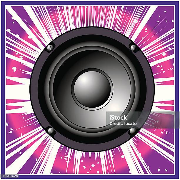 Loudspeaker Vecteurs libres de droits et plus d'images vectorielles de Bruit - Bruit, Haut-parleur - Matériel hi-fi, Illustration