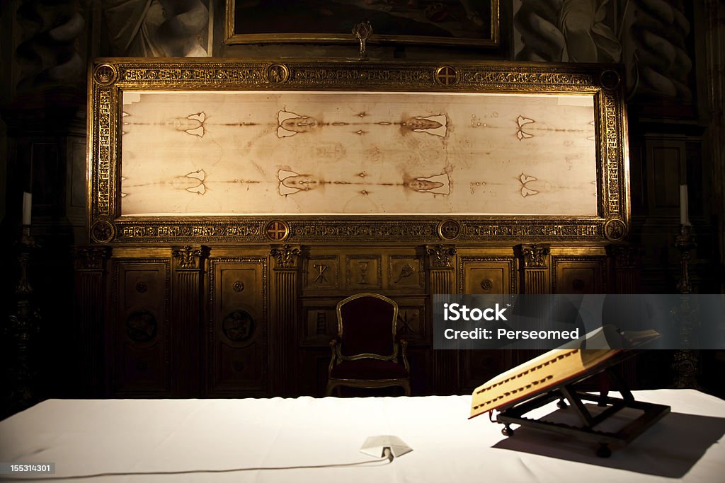 Turin, Italien – Sacred Grabtuch - Lizenzfrei Beichtstuhl Stock-Foto