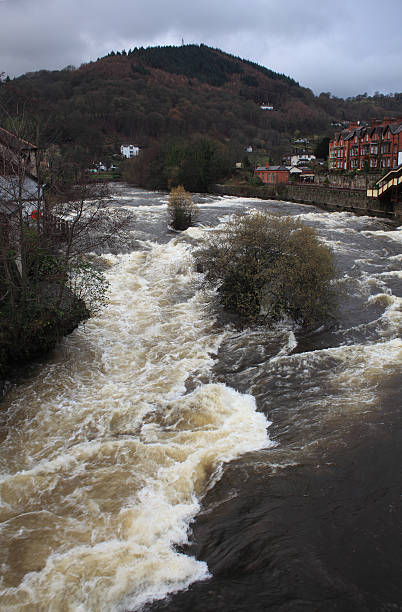 dee 、川 - dee river river denbighshire wales ストックフォトと画像