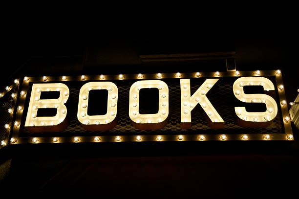 istock Books sign with marquee lights 155315449
