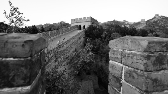 Great Wall of China (view from between pillars)
