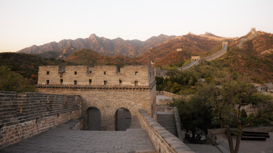 Great Wall of China (view from walkway)