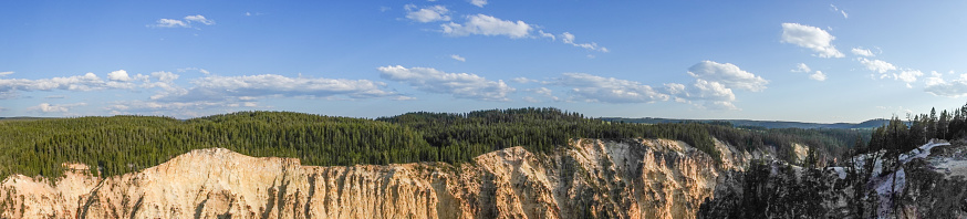Grand Canyon of Yellowstone River in Yellowstone National Park at Park County, Wyoming