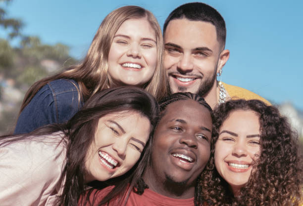 istock Millennial young multiracial friends 1553159455