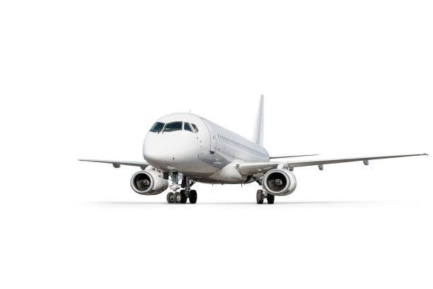 istock Passenger airliner isolated on white background 1553166162