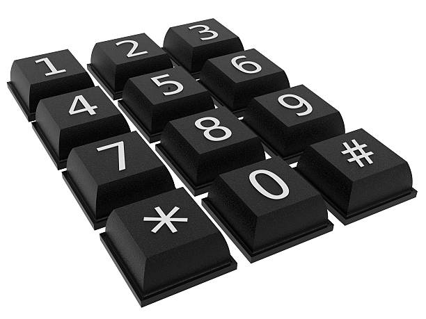 istock Vintage digital phone keypad 155316876