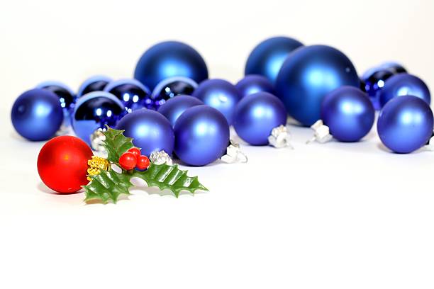 Christmas Decoration with Baubles and Holiday Lights