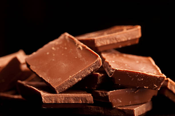 istock Chocolate isolated on black 155317750