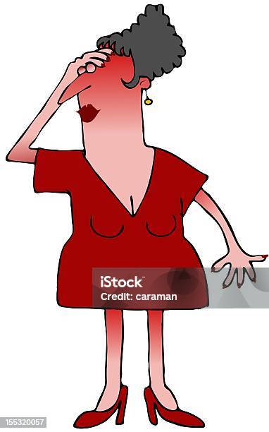 Hot Flash Stock Illustration - Download Image Now - Cartoon, Hot Flash - Fever, Women