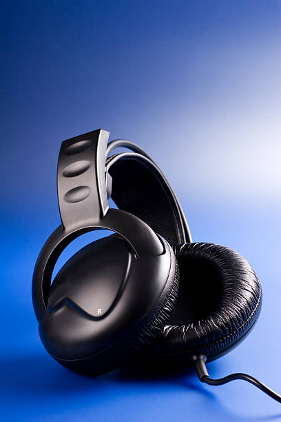 istock Beautifully lighted headphones 155320060