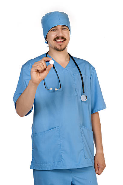 istock Medical doctor. Isolated over white background 155321036