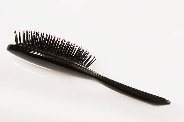 istock Hairbrush on a white background 155321213