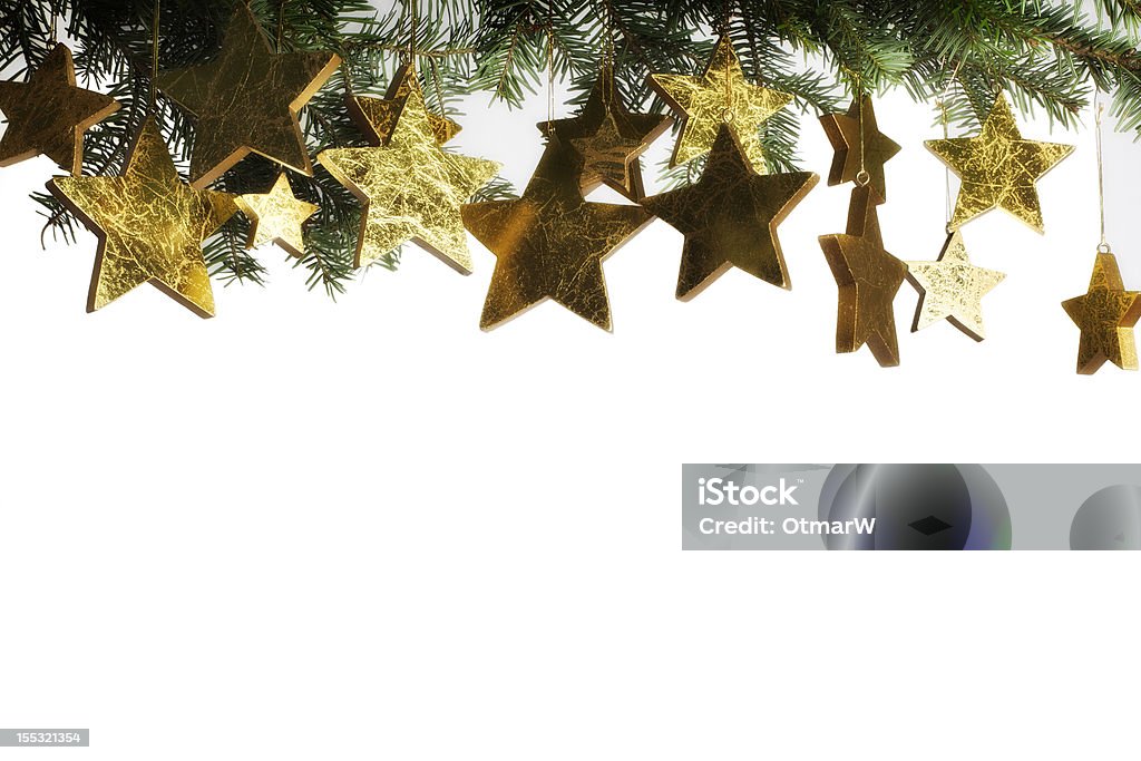 Composizione di Natale con stelle - Foto stock royalty-free di A forma di stella