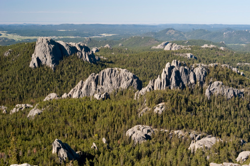 view of the Black Hills from the Harney Peak Trail