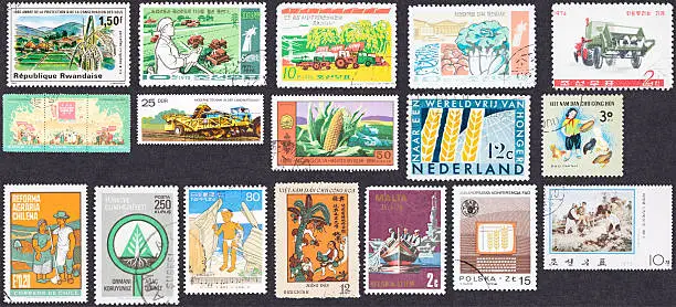 Photo of Farming, Agriculture, Fishing, Farm Equipment Themed Used Stamp Collection