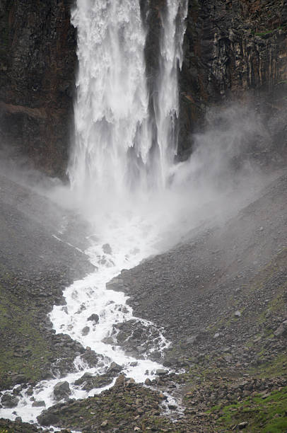 Powerful waterfall stock photo