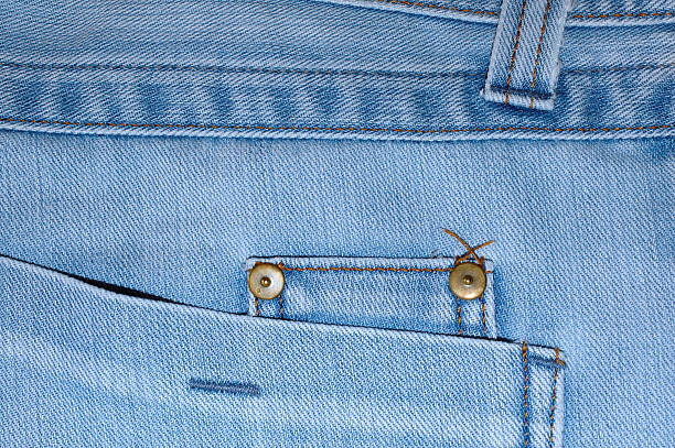 Blue jeans outerwear (clothes). stock photo