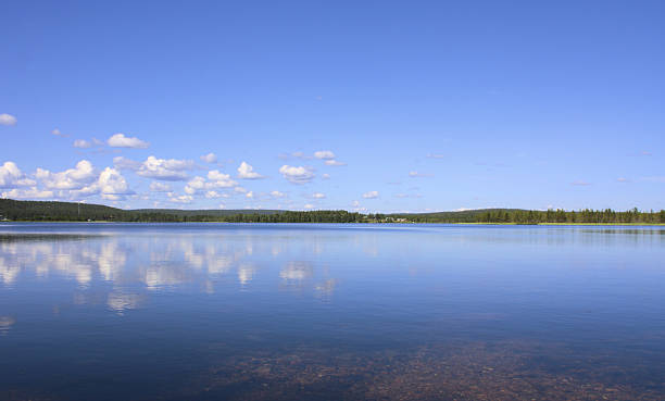 Lake Lompolojarvi stock photo